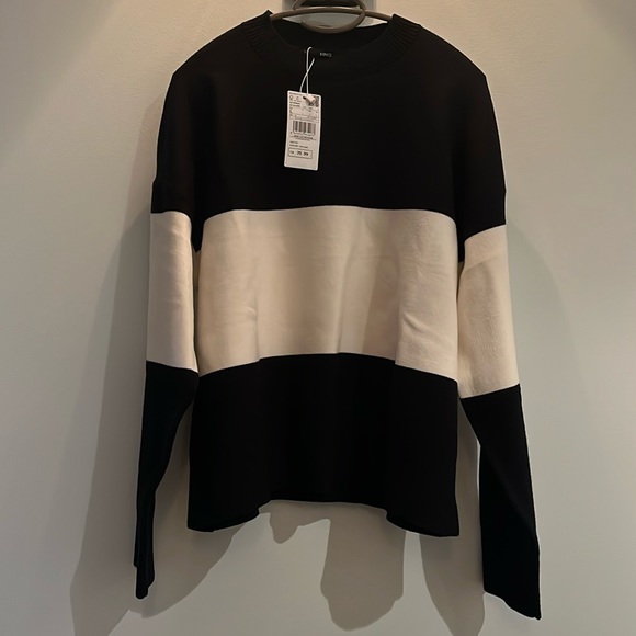 NWT Mango striped sweater - Picture 1 of 4